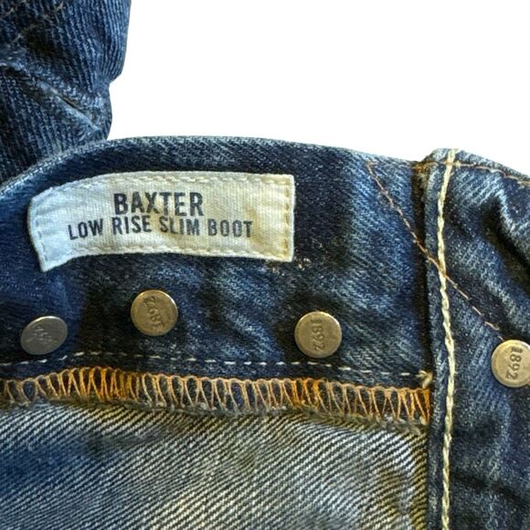 Abercrombie & Fitch Sz 12 Baxter Jeans Low Rise Bootcut Streetwear Western Y2K - Picture 4 of 16